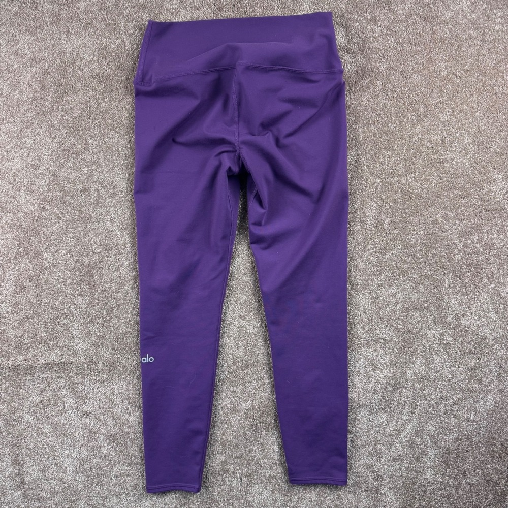 Alo Yoga Airbrush High-Waist Leggings Womens Medium Purple Activewear W5473R - Picture 5 of 7